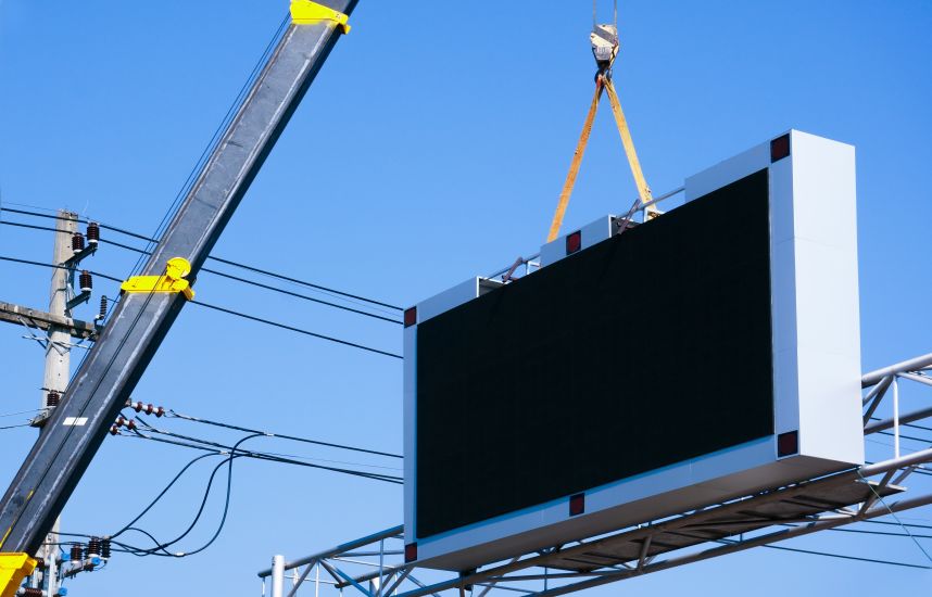 LED screen installation