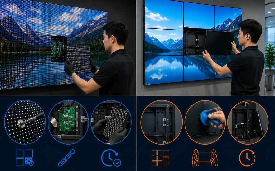 Maintenance for Video Walls