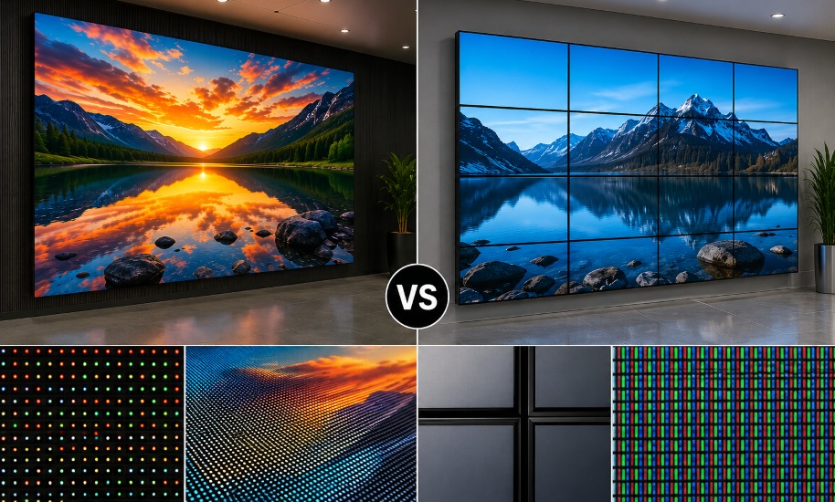 Difference Between an LED and LCD Video Wall